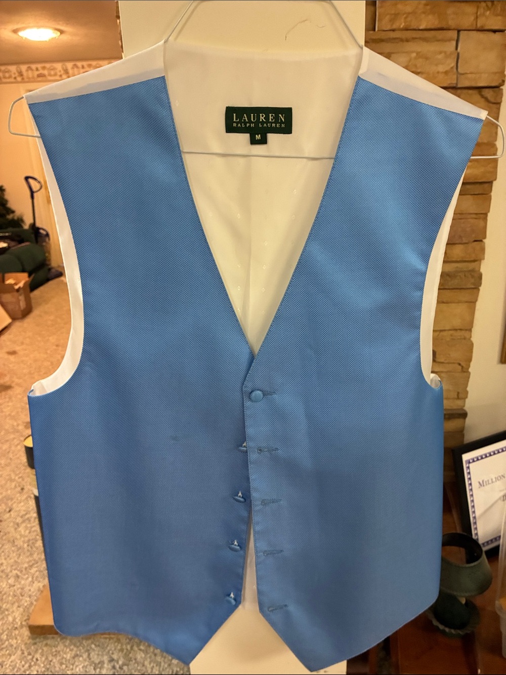 Lauren Ralph Lauren Sky Blue Men's Dress Vest